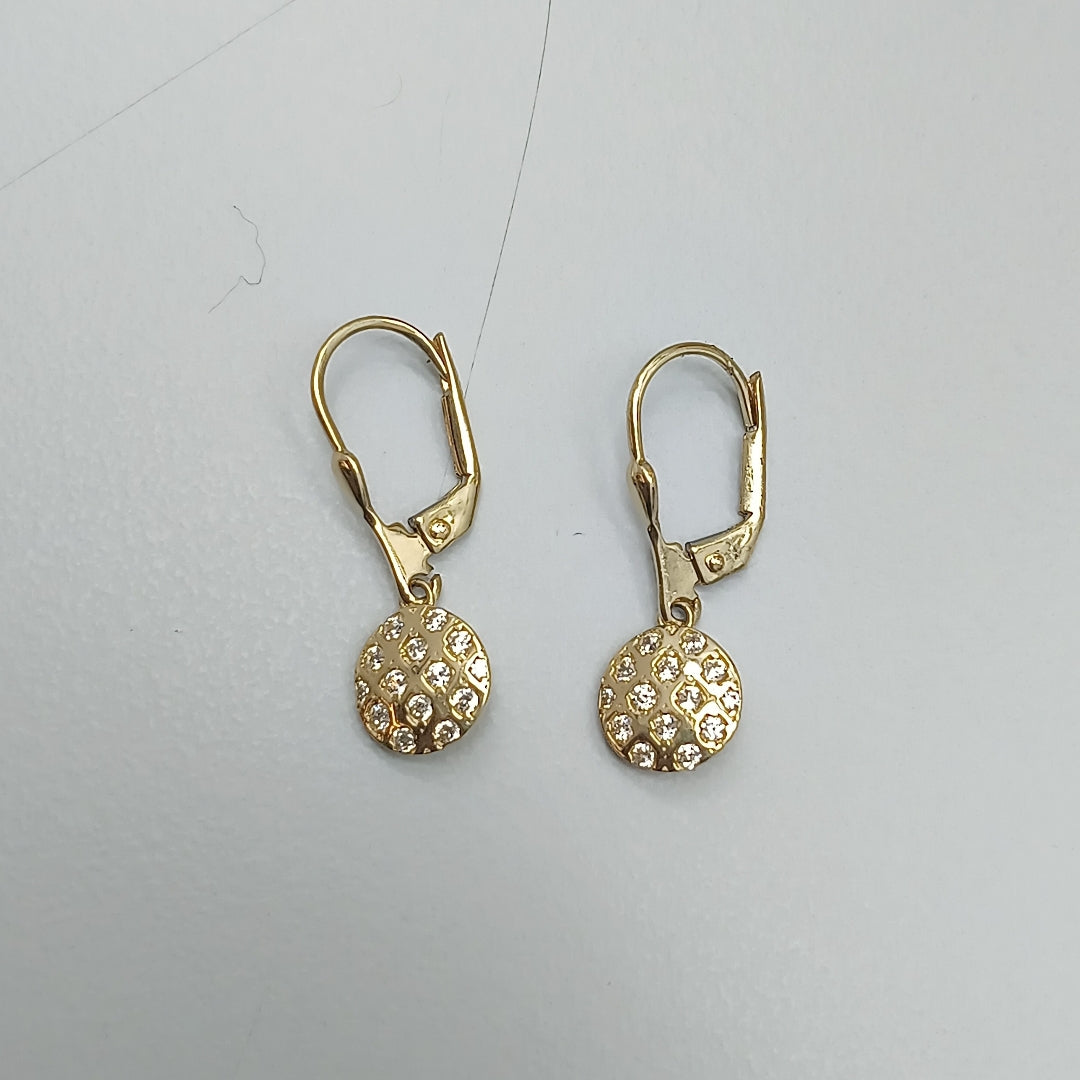 BROQUELES ORO 14K 2.3 (NUEVO)