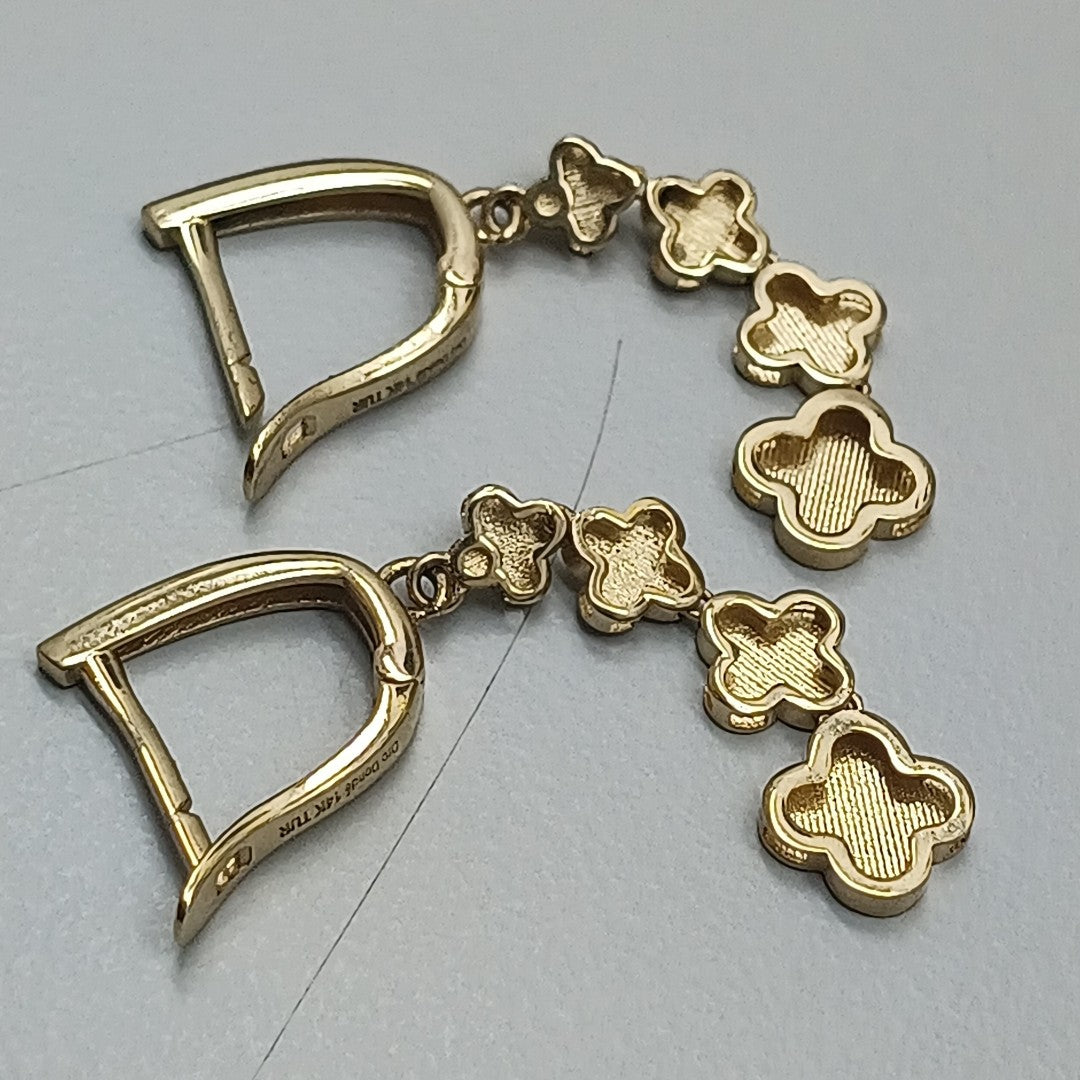BROQUELES ORO 14K 3.9 (NUEVO)