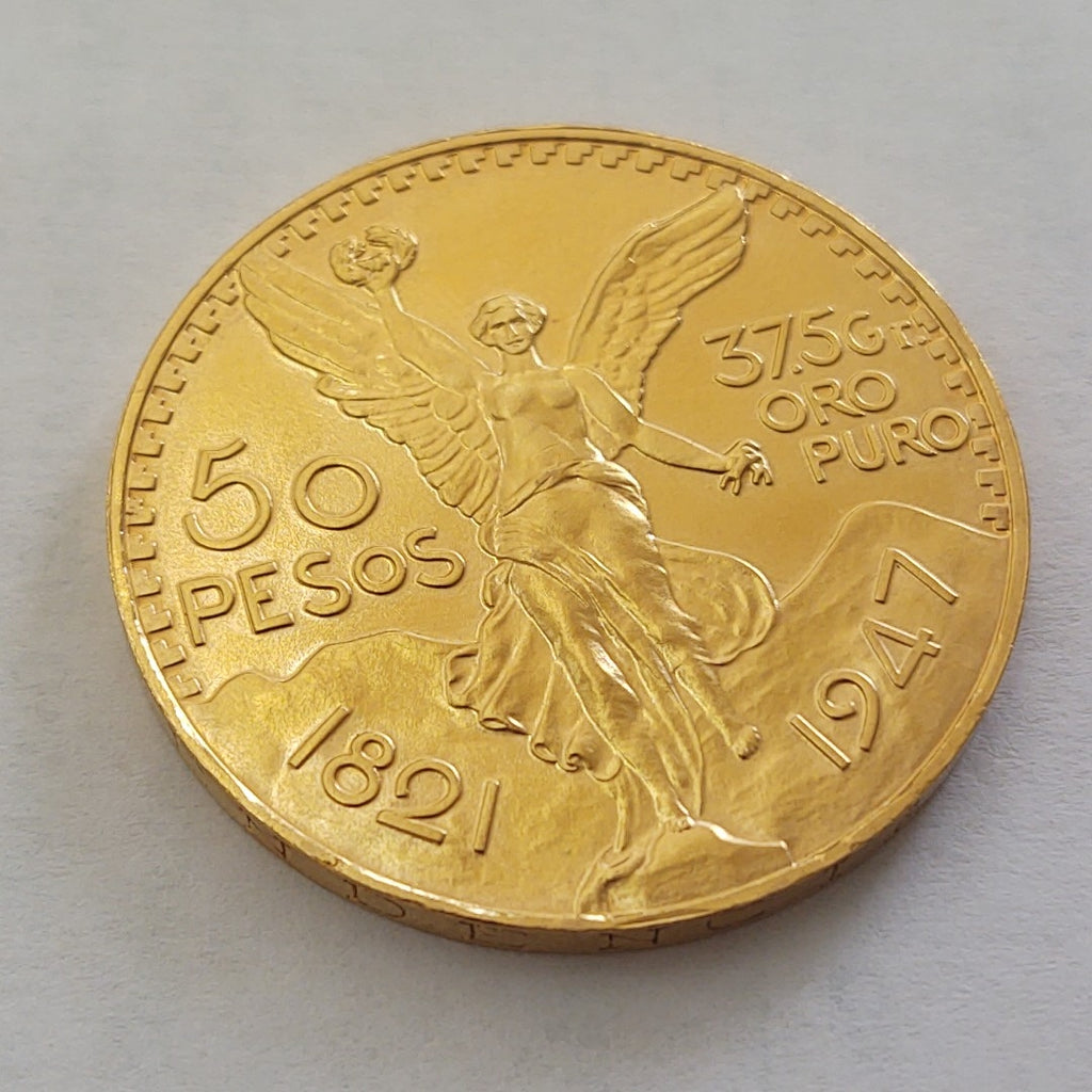 K1 41,60 GRMS - DTO. 0,00 GRMS - 21 K - AVALÚO 80496,00 * IDENTIFICACIÓN  MONEDA NOMINATIVA * MONEDAS PESOS  50 PESOS (SEMINUEVO)