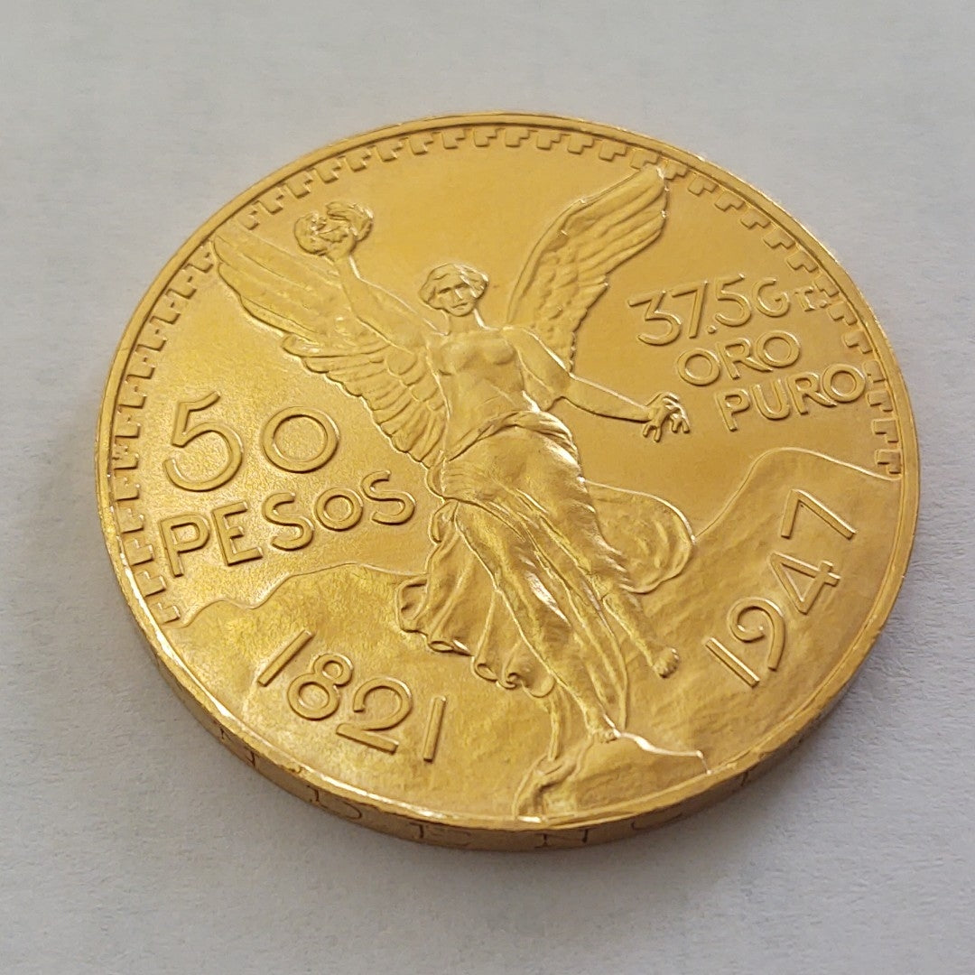 K1 41,60 GRMS - DTO. 0,00 GRMS - 21 K - AVALÚO 80496,00 * IDENTIFICACIÓN  MONEDA NOMINATIVA * MONEDAS PESOS  50 PESOS (SEMINUEVO)