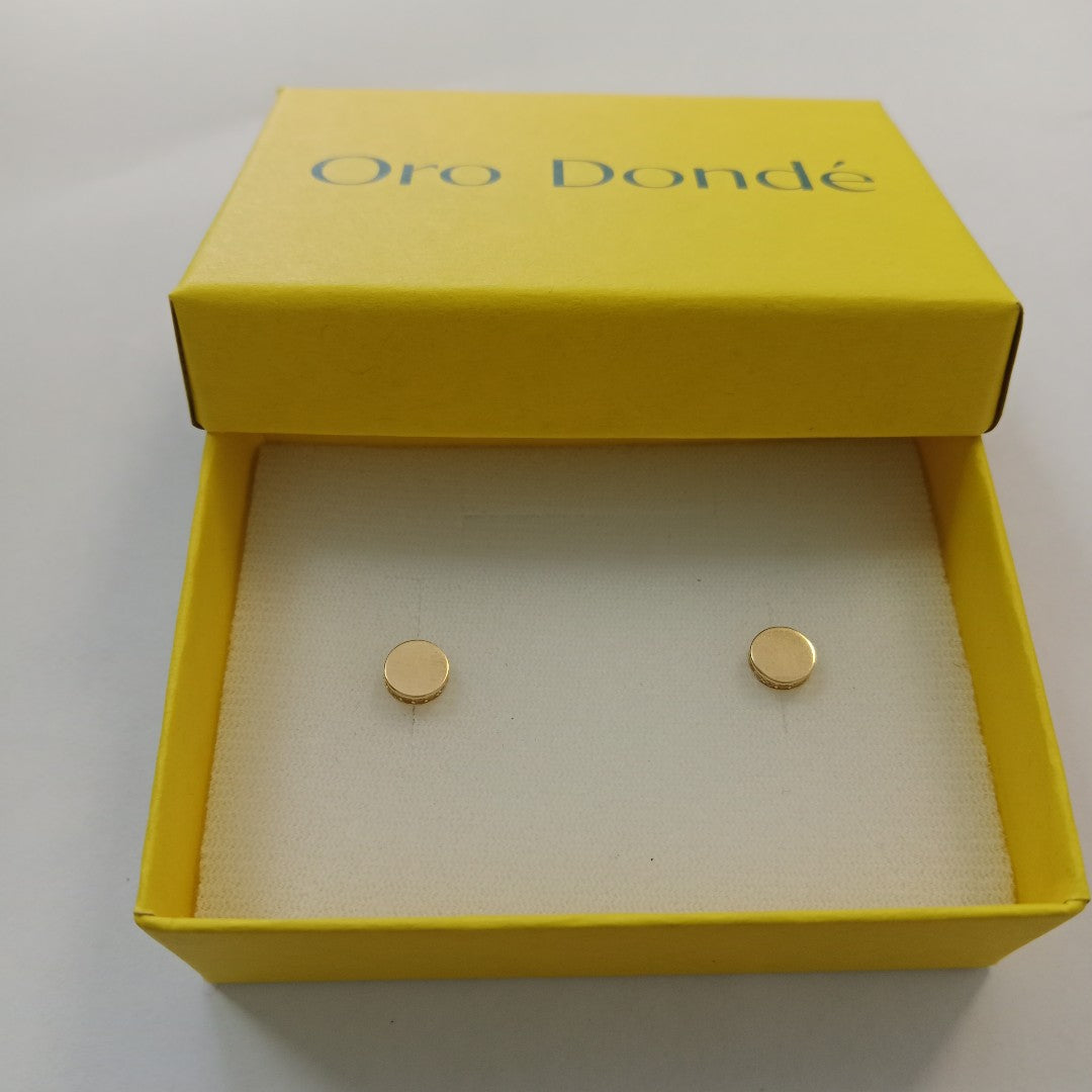 BROQUELES ORO 14K 1.5 (NUEVO)