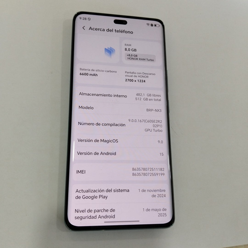 CELULAR HONOR MAGIC 7 LITE BRP-NX3 (2025) 512 GB 8 GB RAM