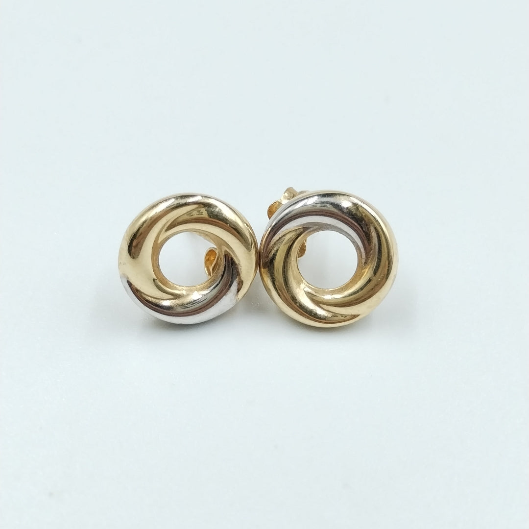 BROQUELES ORO 14K 1.5 (NUEVO)