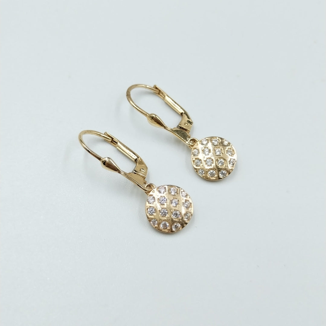 BROQUELES ORO 14K 2.4 (NUEVO)