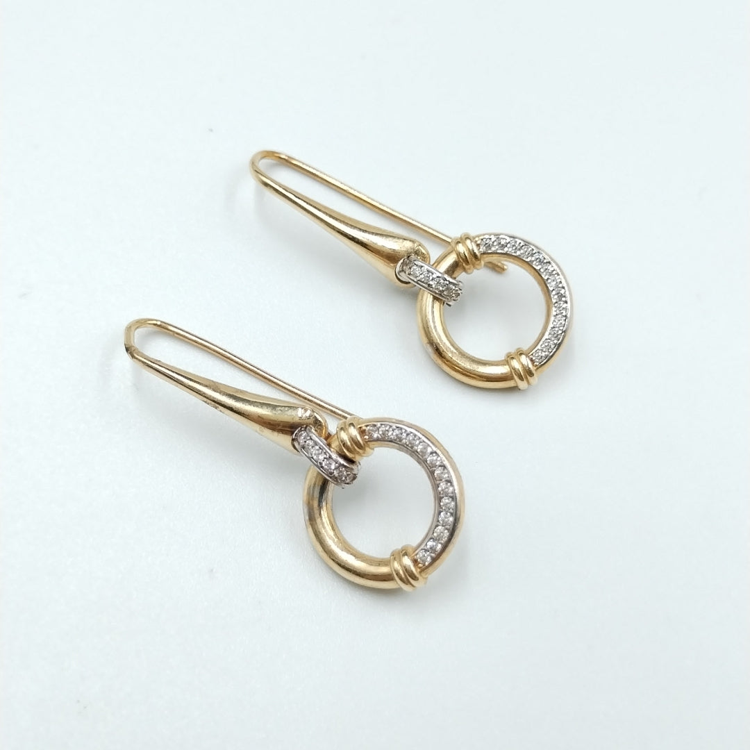 BROQUELES ORO 14K 4.1 (NUEVO)
