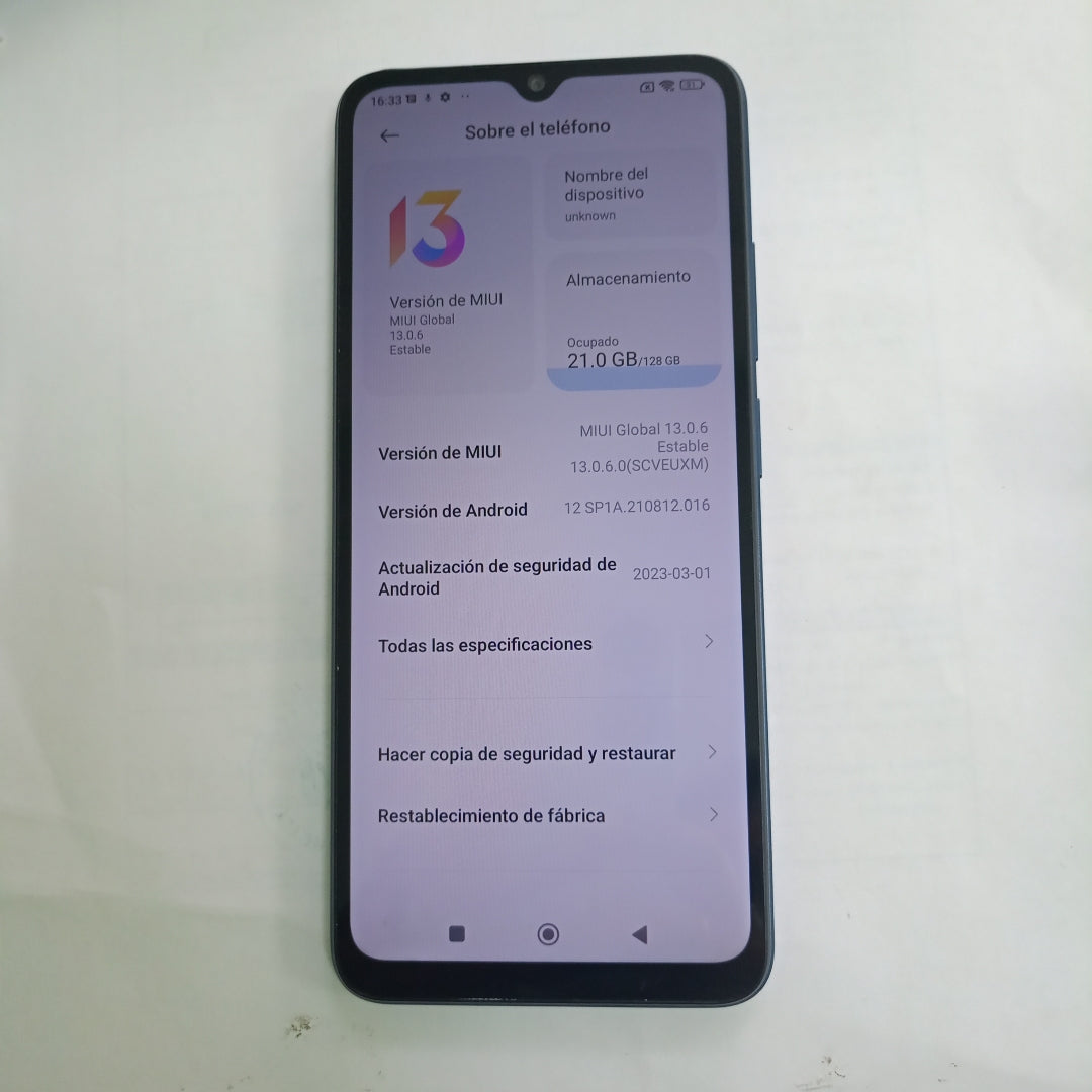 CELULAR XIAOMI REDMI 12C 2212ARNC4L (2023) 128 GB 4 GB RAM (SEMINUEVO)