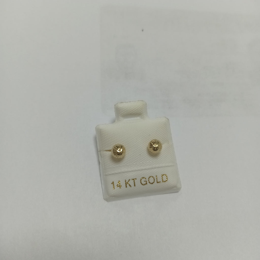 BROQUELES ORO 14K 1 (NUEVO)