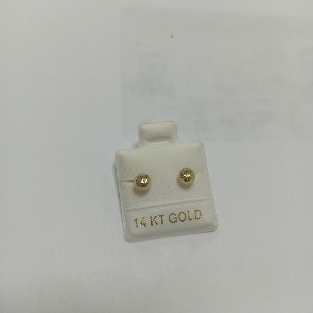 BROQUELES ORO 14K 1 (NUEVO)