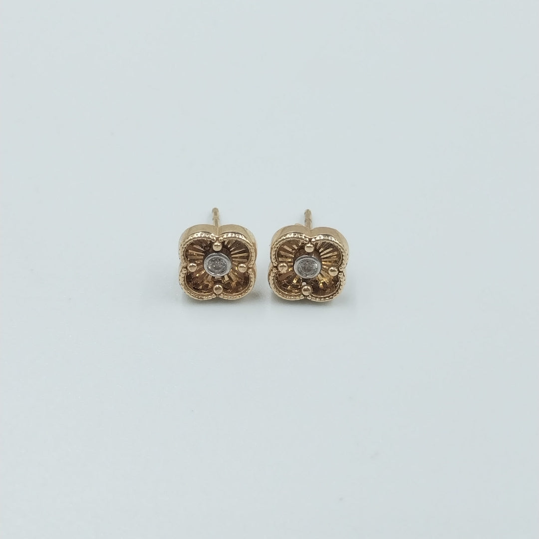 BROQUELES ORO 14K 1.7 (NUEVO)