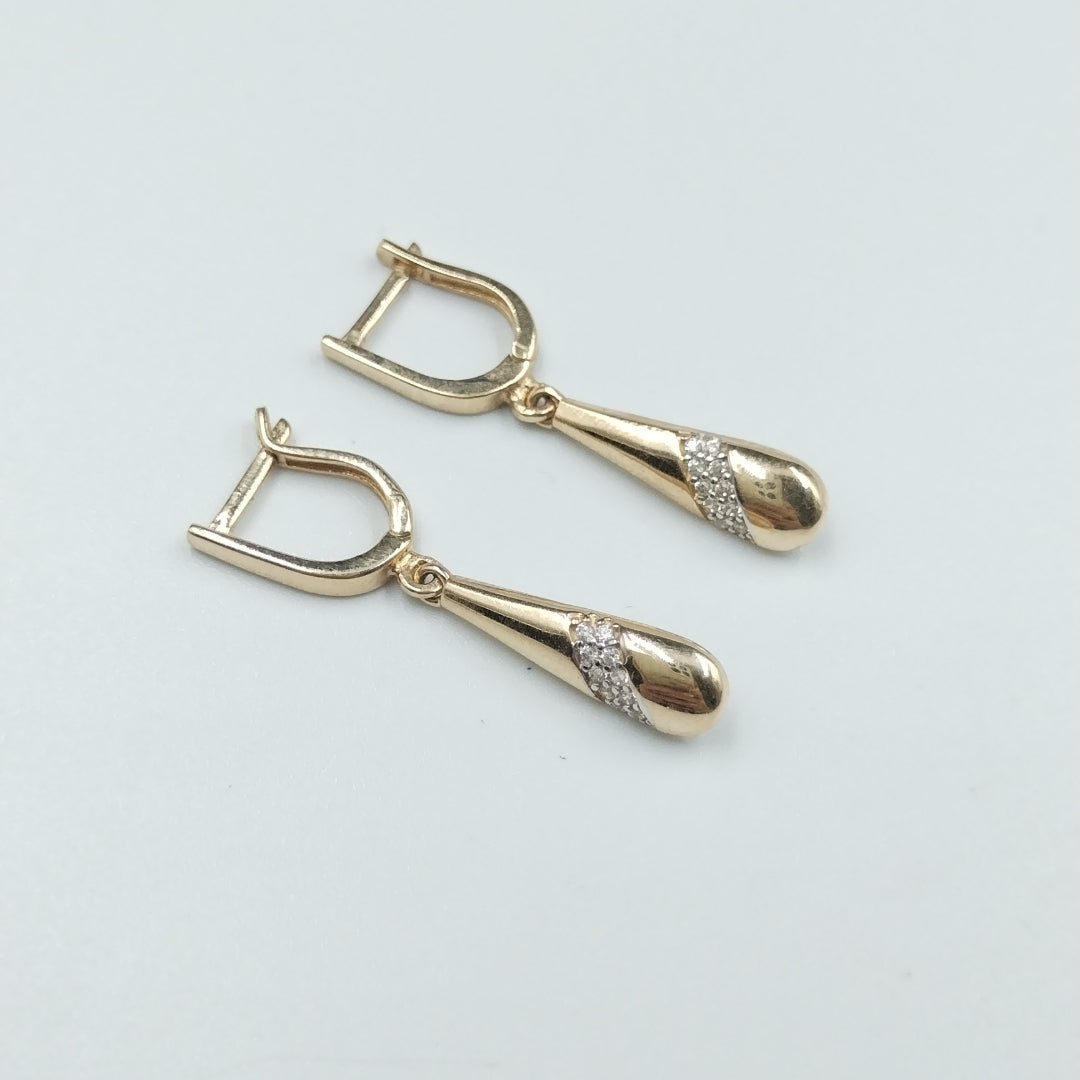 BROQUELES ORO 14K 2.5 (NUEVO)