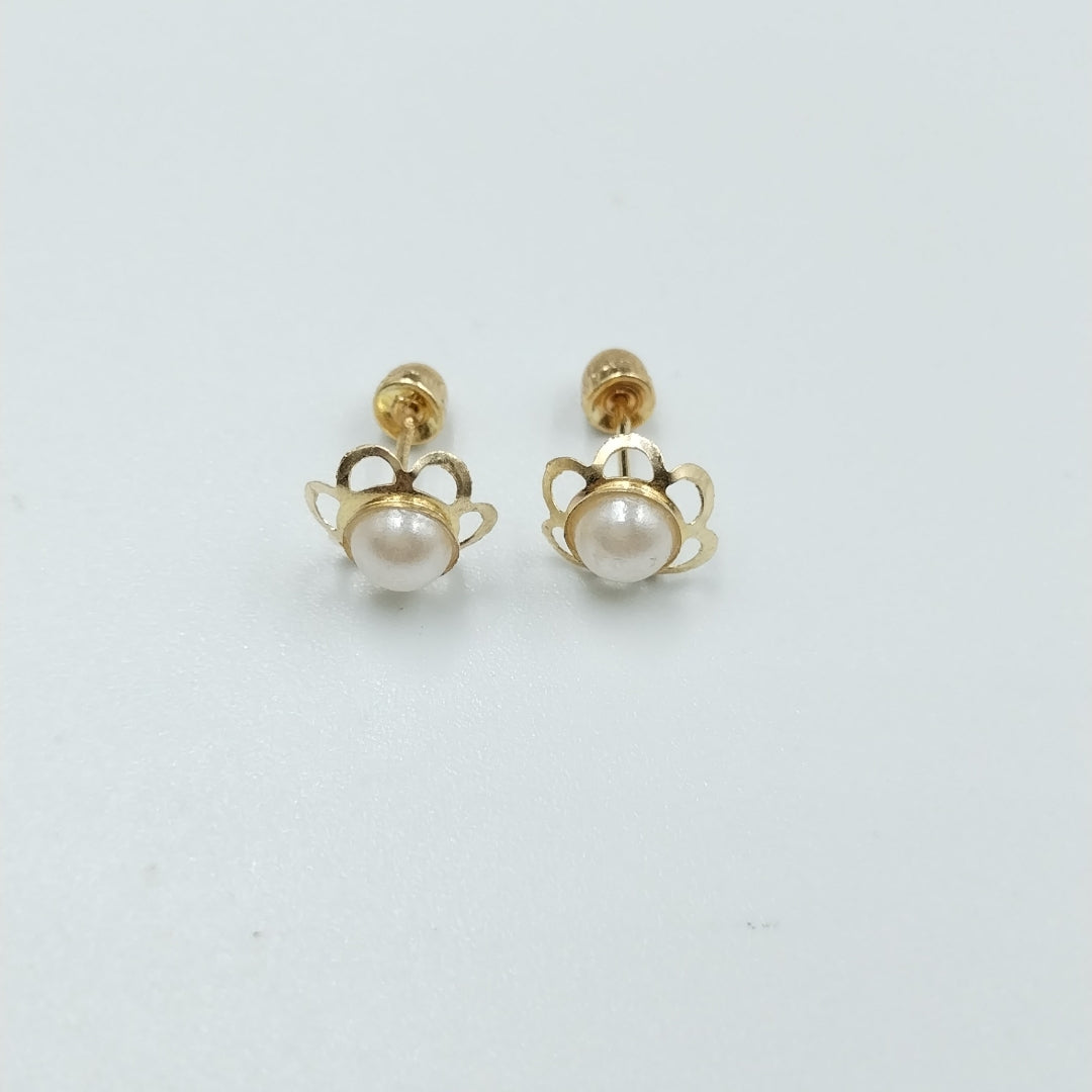 BROQUELES ORO 14K 1 (NUEVO)