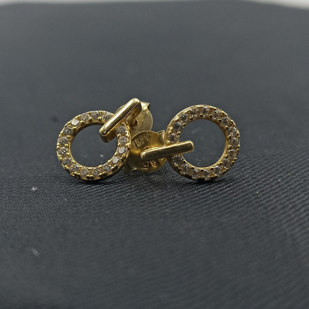 BROQUELES ORO 14K 1.5 (NUEVO)