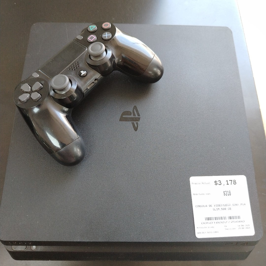 CONSOLA DE VIDEOJUEGO SONY PS4 SLIM 500 GB  (SEMINUEVO)