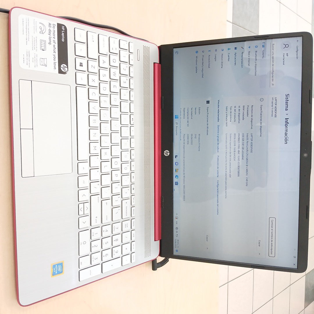 LAPTOP HP 15-DW1083WM (2021) 128 GB SSD 4 GB RAM (SEMINUEVO)