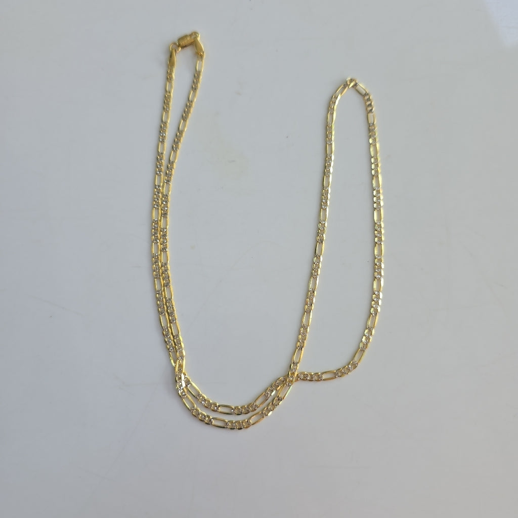 CADENAS CARTIER 3*1 DIAMANTADA ORO 14K 4.7 (NUEVO)