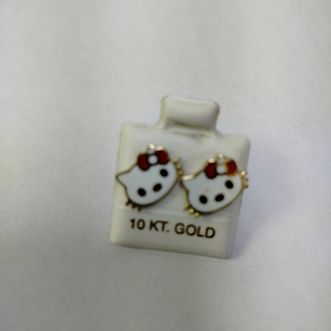 BROQUELES ORO 10K 2 (NUEVO)