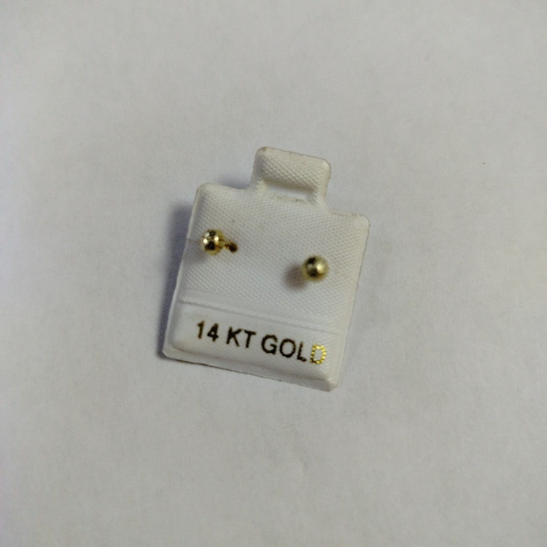 BROQUELES ORO 14K 1 (NUEVO)