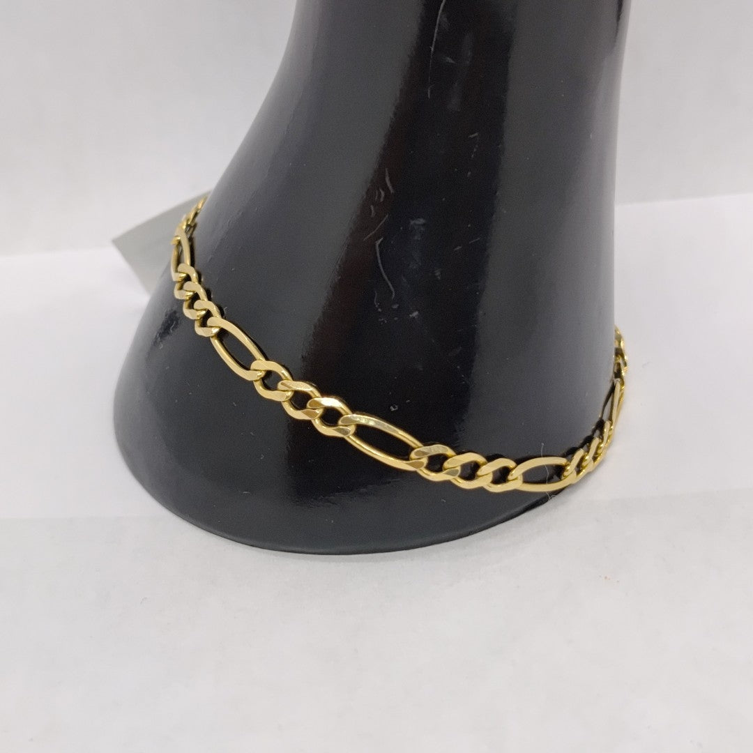 PULSERAS CABALLERO CARTIER 3*1 AMARILLA ORO 14K 5.1 (NUEVO)