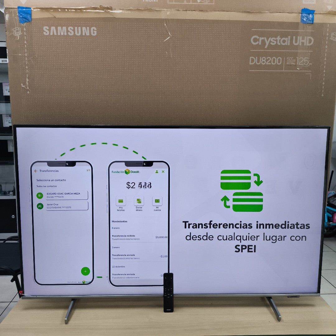 PANTALLA SAMSUNG UN50DU8000F (2024) 50" LED 4K (SEMINUEVO)