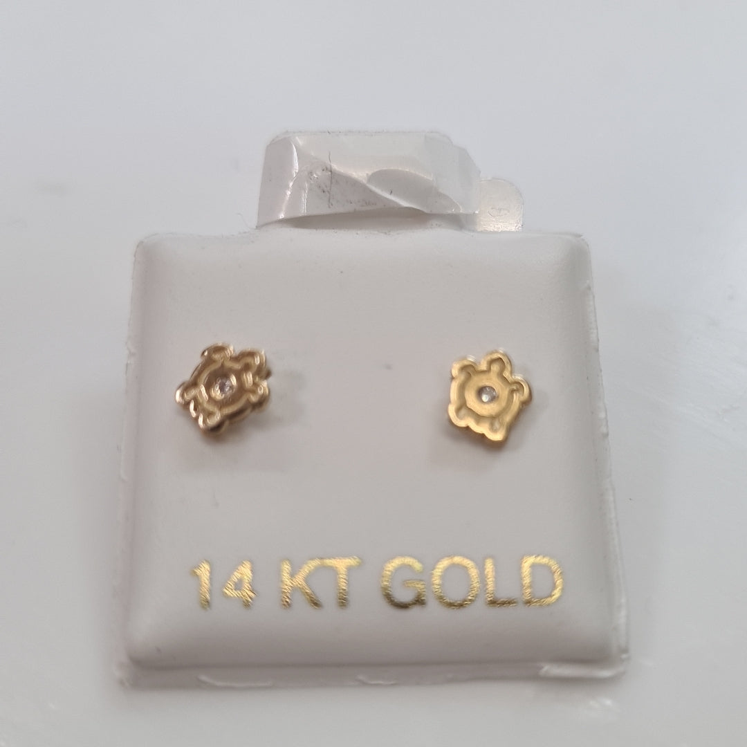 BROQUELES ORO 14K 1 (NUEVO)
