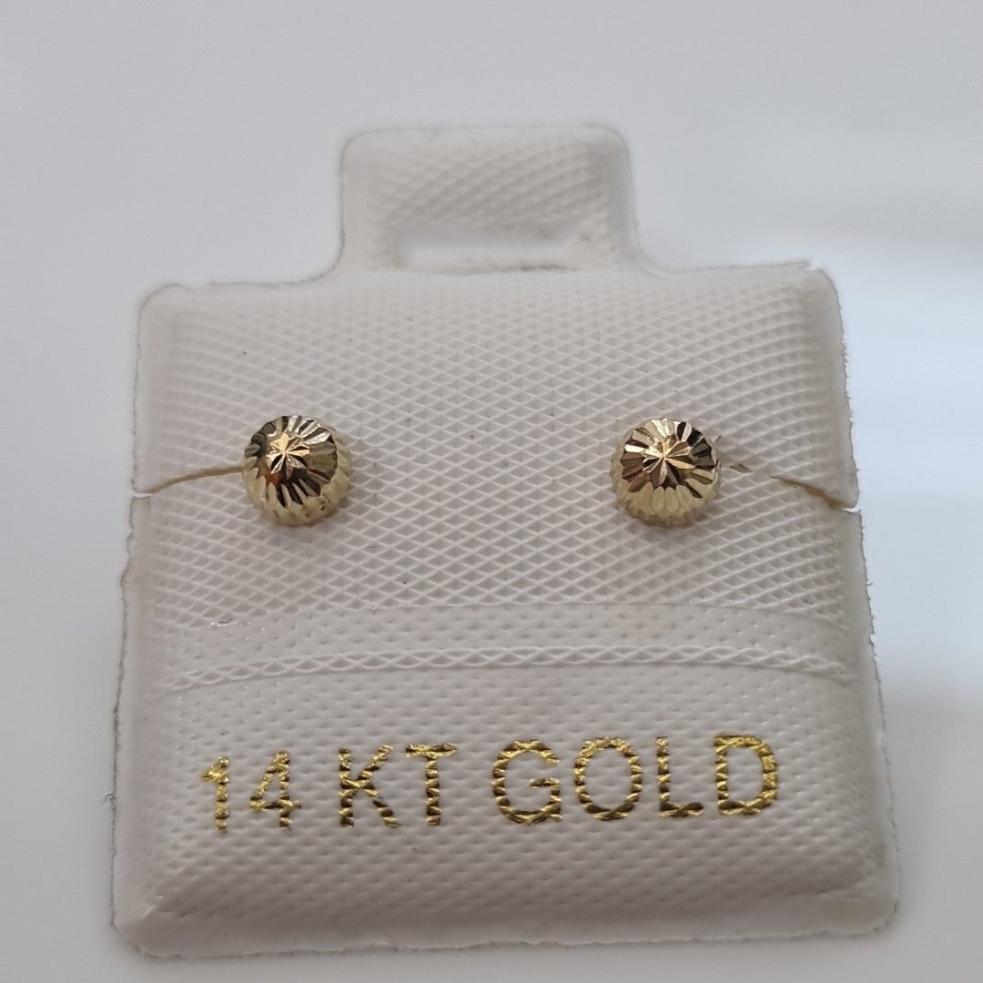 BROQUELES ORO 14K 1 (NUEVO)