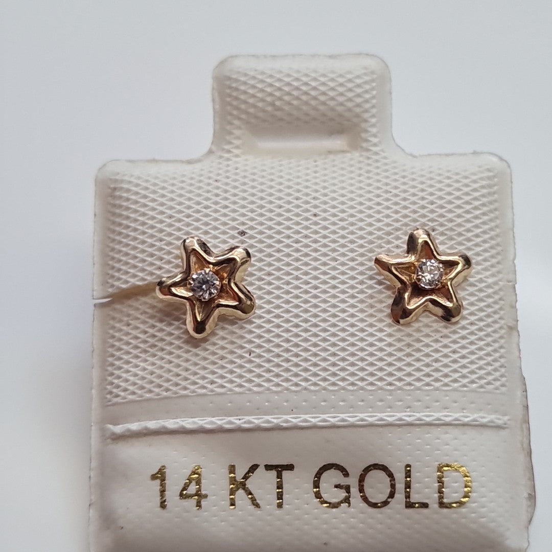 BROQUELES ORO 14K 1 (NUEVO)