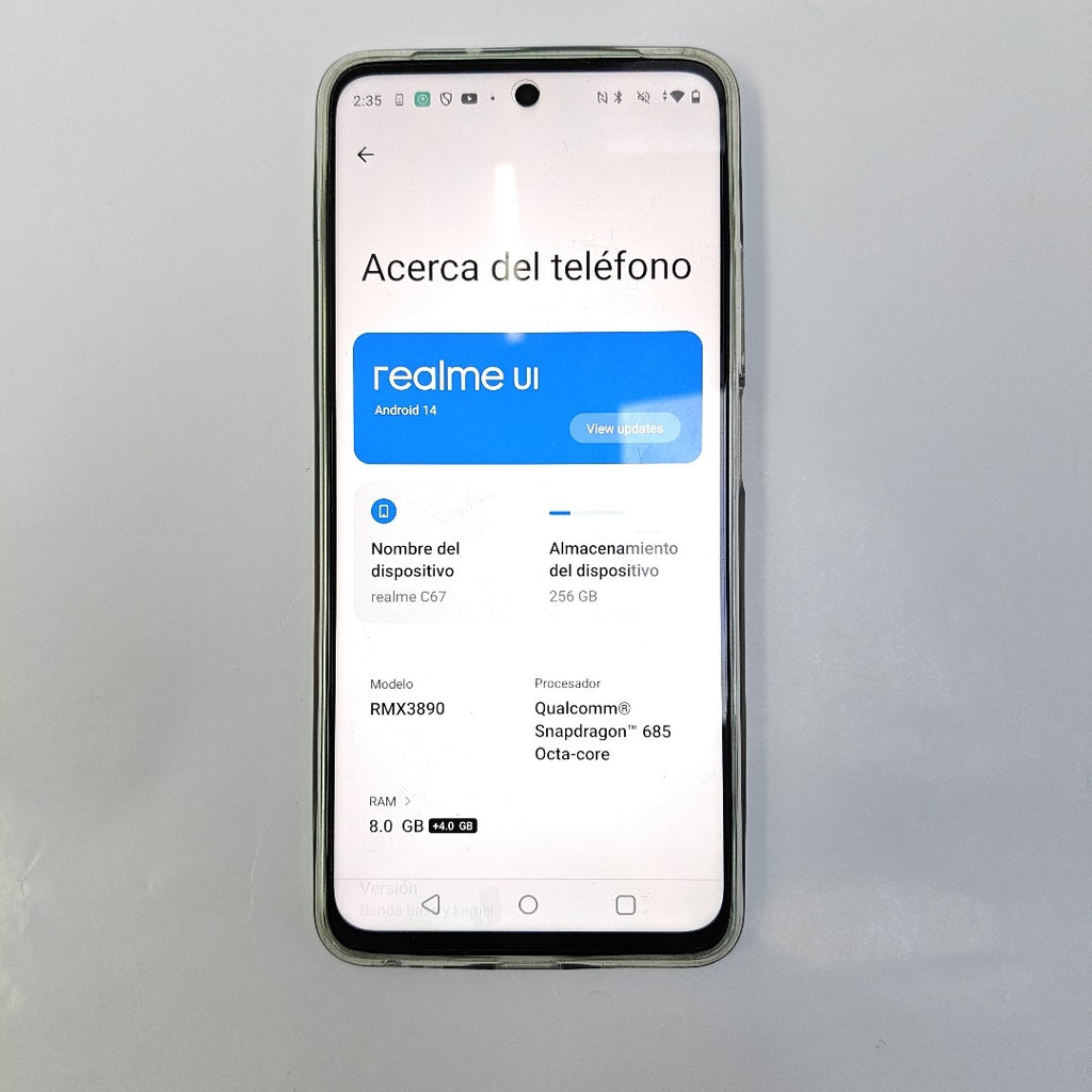 CELULAR REALME C67 RMX3890 (2023) 256 GB 8 GB RAM (SEMINUEVO)