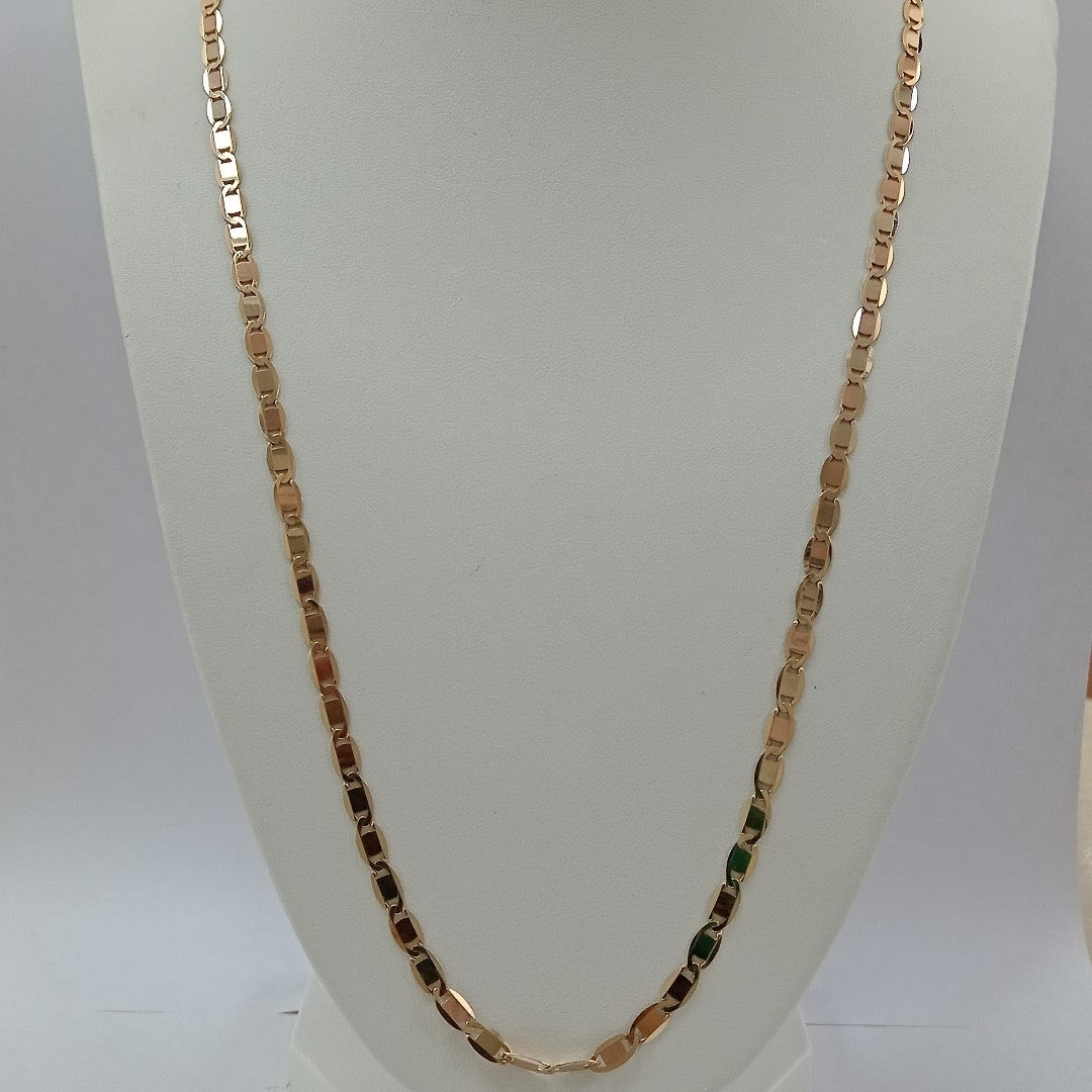 CADENAS VALENTINA/ESPEJO ORO 14K 10.7 (NUEVO)