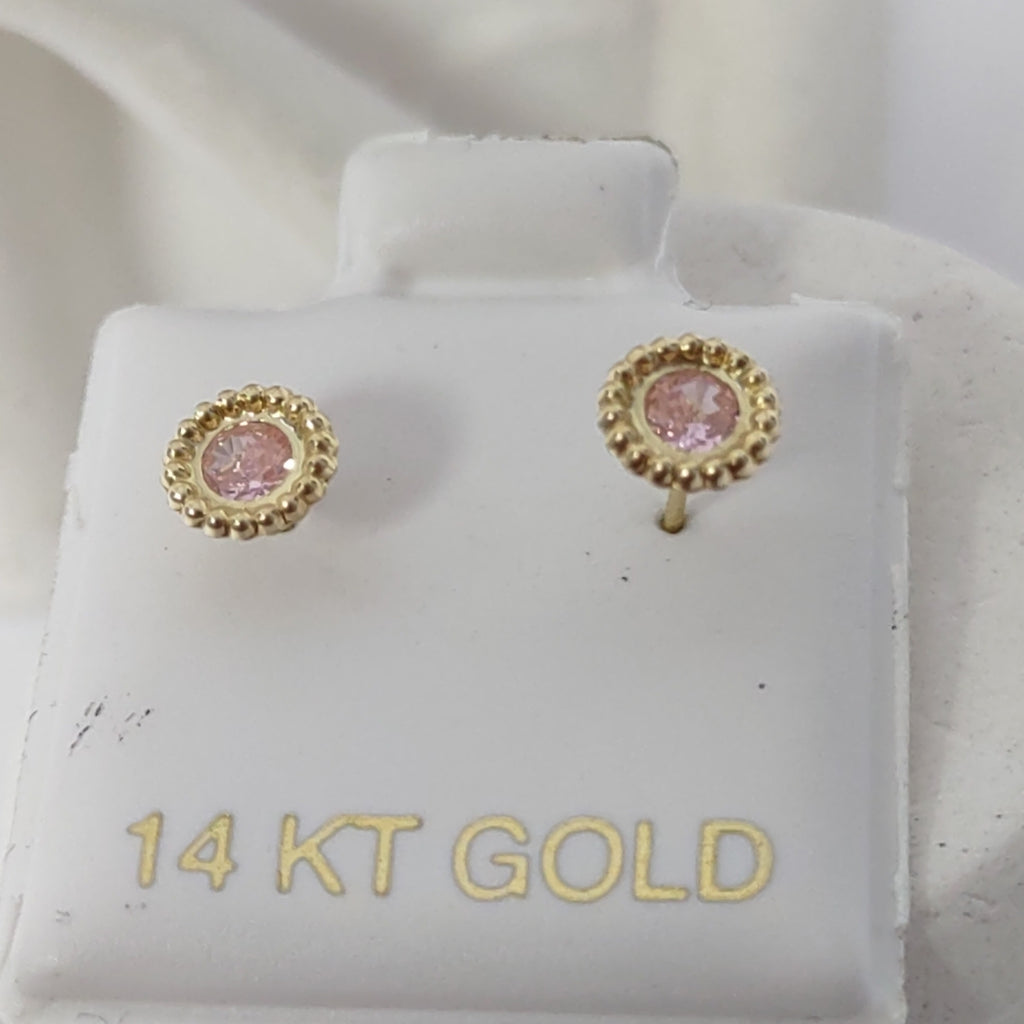 BROQUELES ORO 14K 1 (NUEVO)