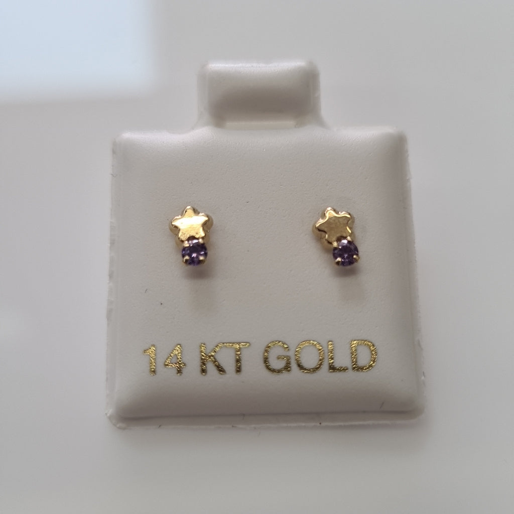 BROQUELES ORO 14K 1 (NUEVO)