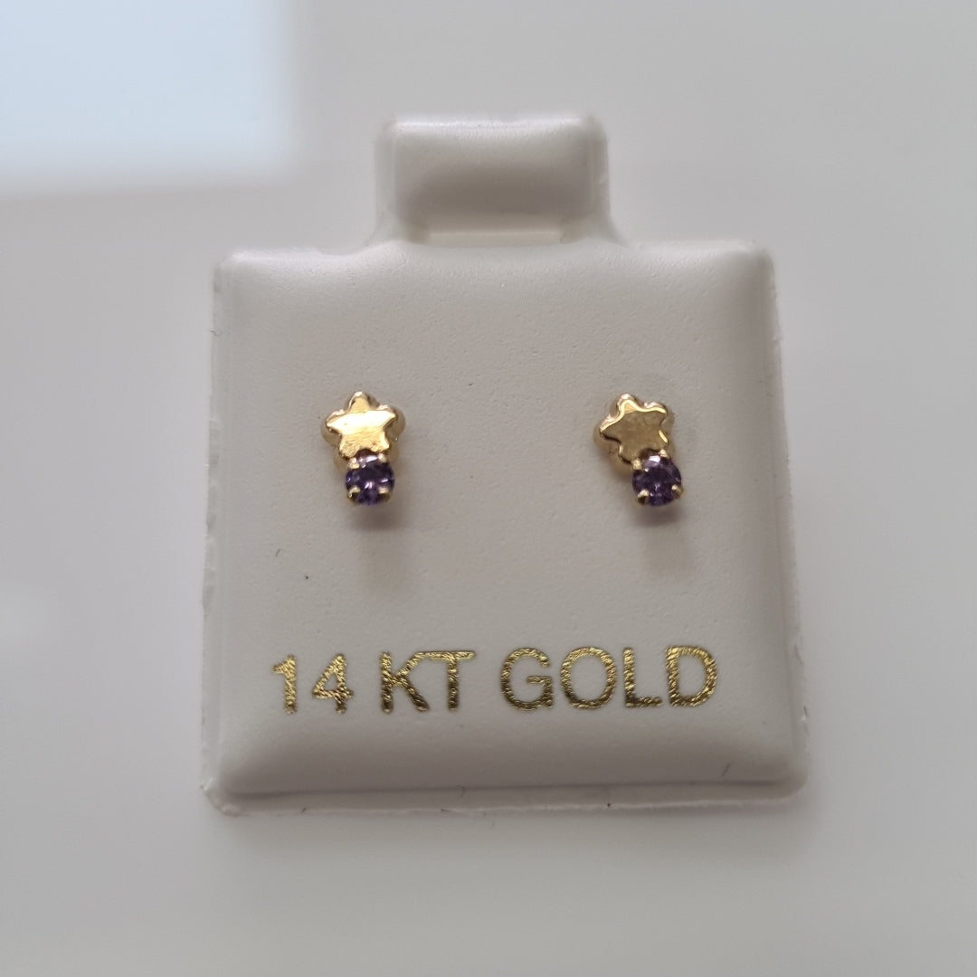 BROQUELES ORO 14K 1 (NUEVO)
