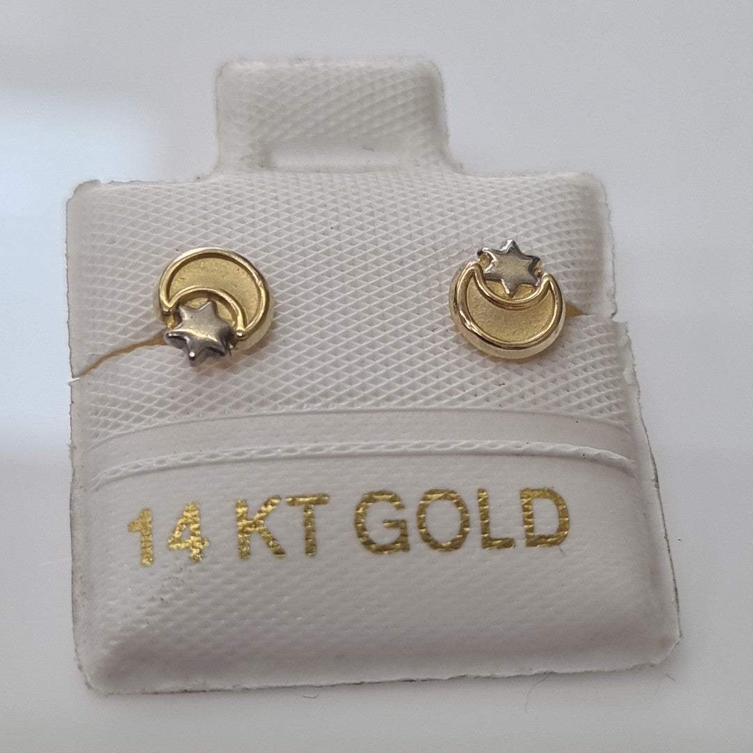 BROQUELES ORO 14K 1 (NUEVO)