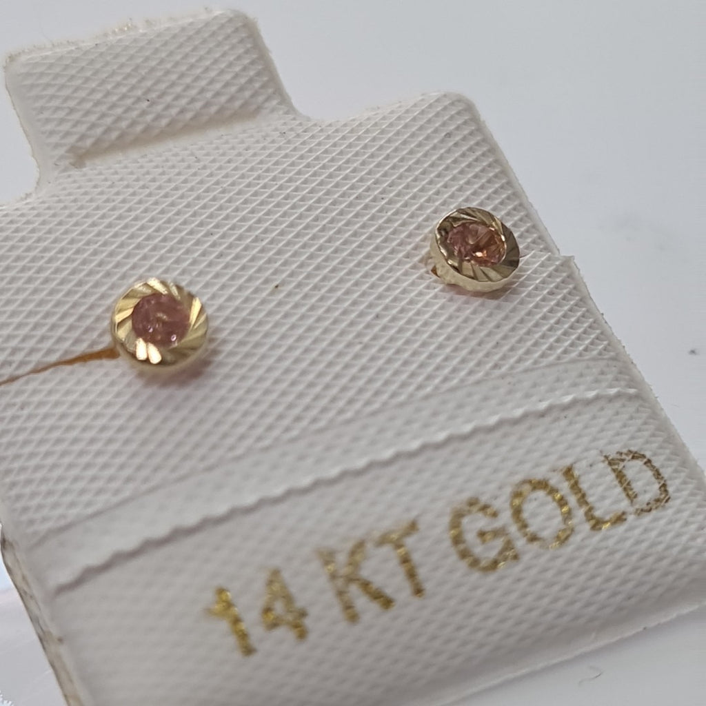 BROQUELES ORO 14K 1 (NUEVO)