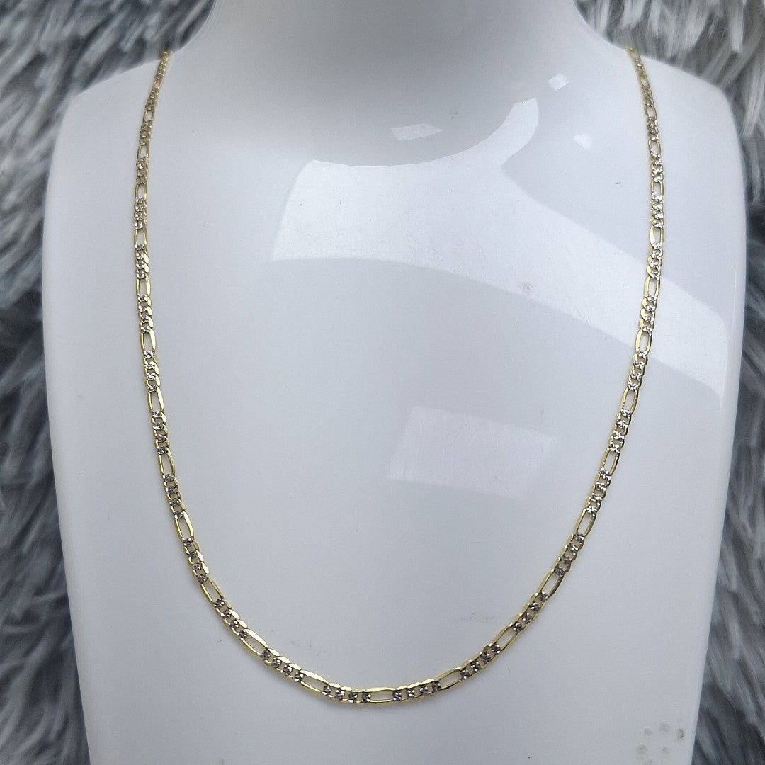 CADENAS CARTIER 3*1 DIAMANTADA ORO 14K 4.7 (NUEVO)