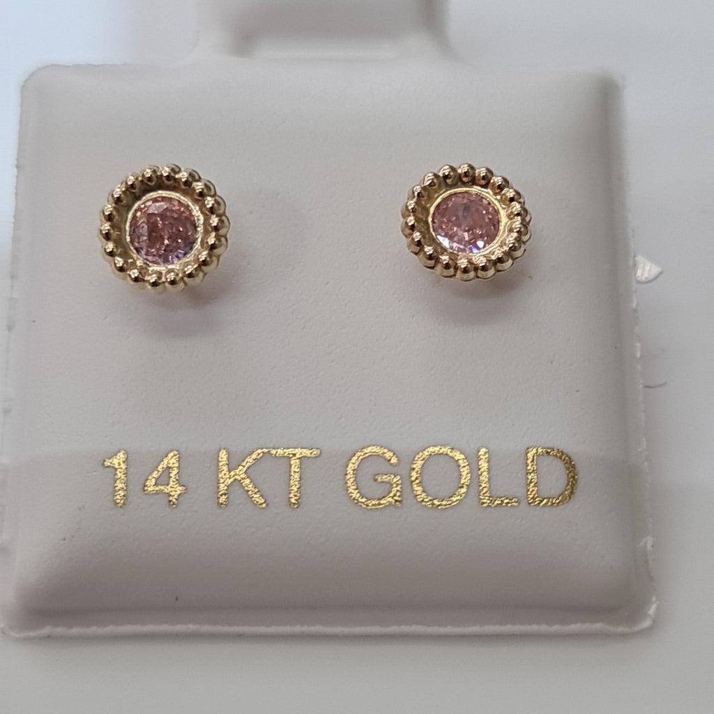 BROQUELES ORO 14K 1 (NUEVO)