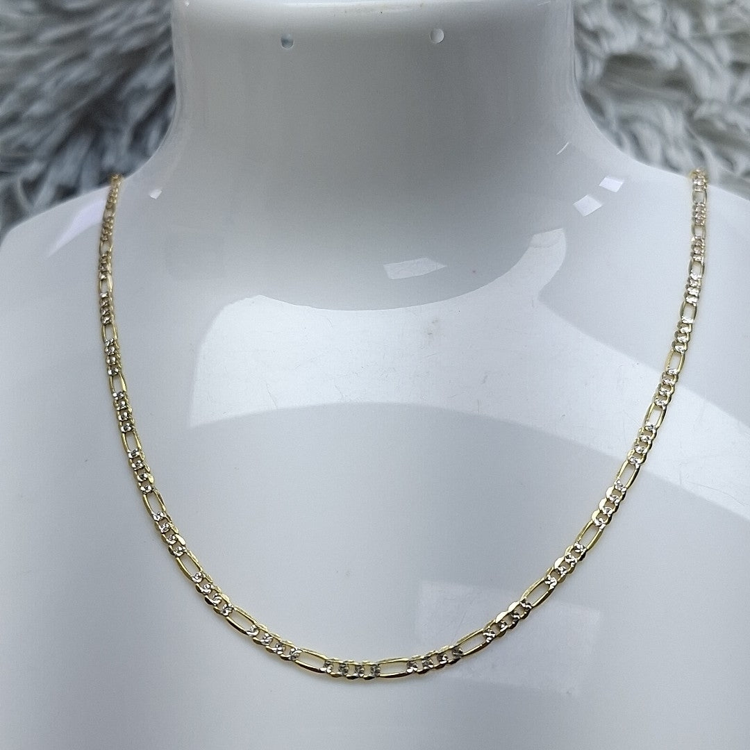 CADENAS CARTIER 3*1 DIAMANTADA ORO 14K 5.4 (NUEVO)