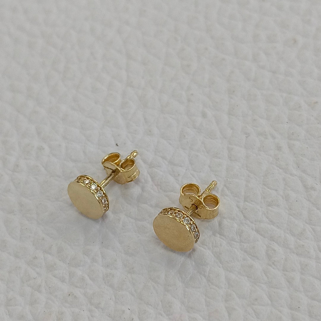 BROQUELES ORO 14K 1.5 (NUEVO)