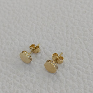 BROQUELES ORO 14K 1.5 (NUEVO)