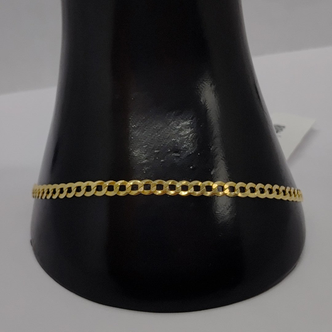 PULSERAS CABALLERO BARBADA AMARILLA ORO 14K 2.8 (NUEVO)