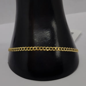 PULSERAS CABALLERO BARBADA AMARILLA ORO 14K 2.8 (NUEVO)