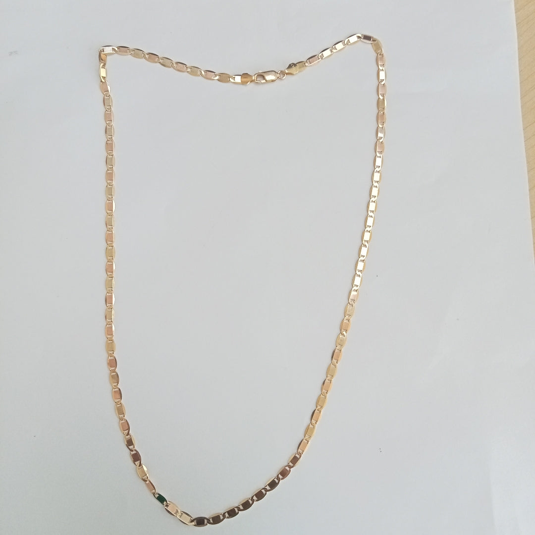 CADENAS VALENTINA/ESPEJO ORO 14K 9.8 (NUEVO)