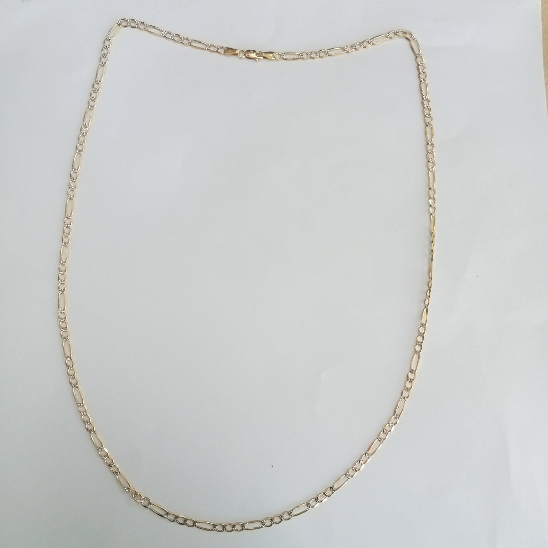CADENAS CARTIER 3*1 DIAMANTADA ORO 14K 8.1 (NUEVO)