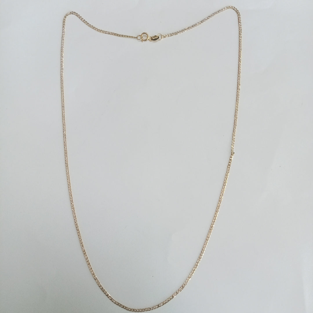 CADENAS BARBADA DIAMANTADA ORO 14K 2 (NUEVO)