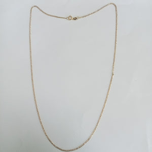 CADENAS BARBADA DIAMANTADA ORO 14K 2 (NUEVO)