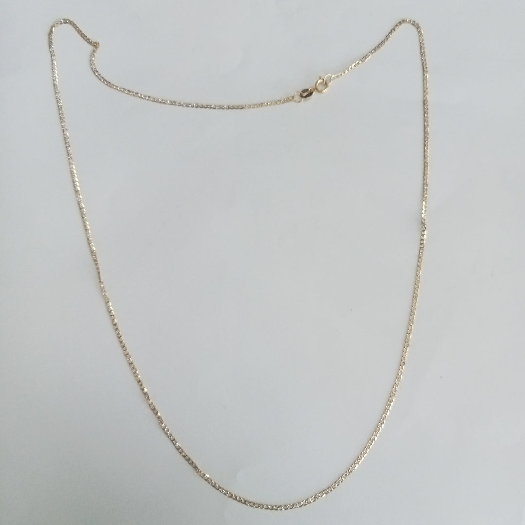 CADENAS BARBADA DIAMANTADA ORO 14K 2.2 (NUEVO)