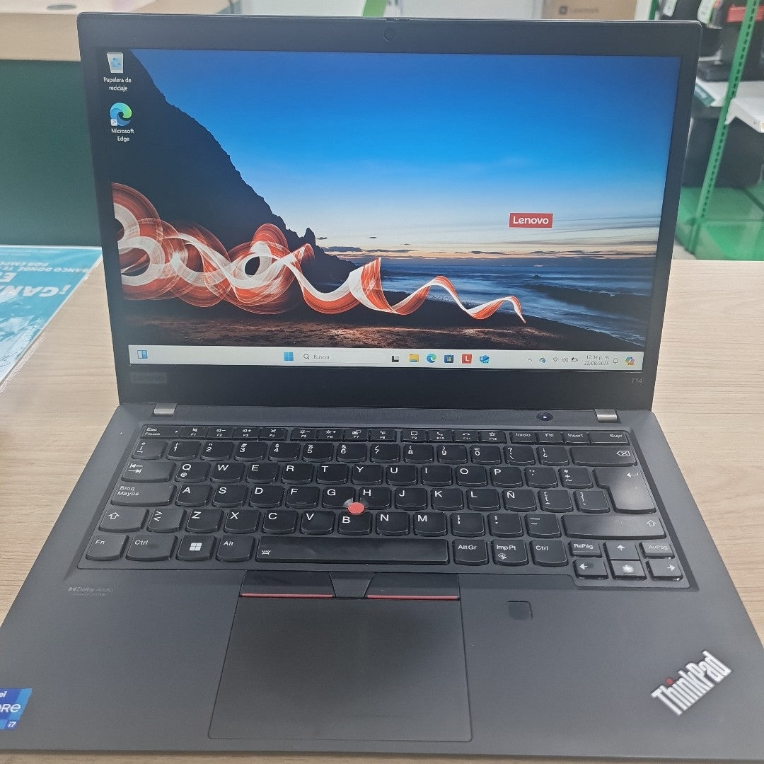 LAPTOP LENOVO THINKPAD T14 GEN 2 (2022) 512 GB SSD 16 GB RAM (SEMINUEVO)