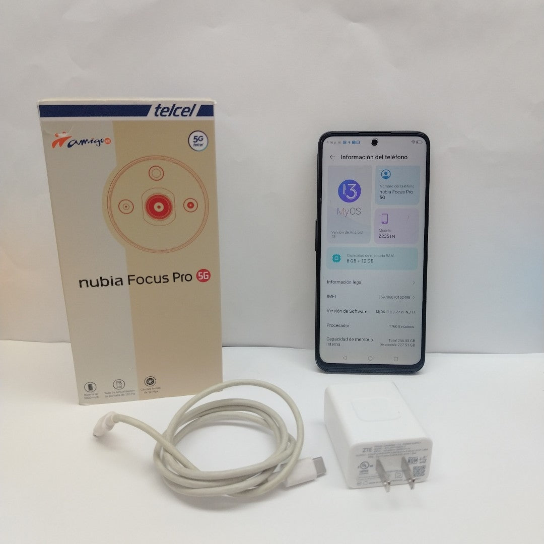 CELULAR NUBIA  FOCUS PRO 5G Z2351N 256 GB 8 GB RAM (SEMINUEVO)