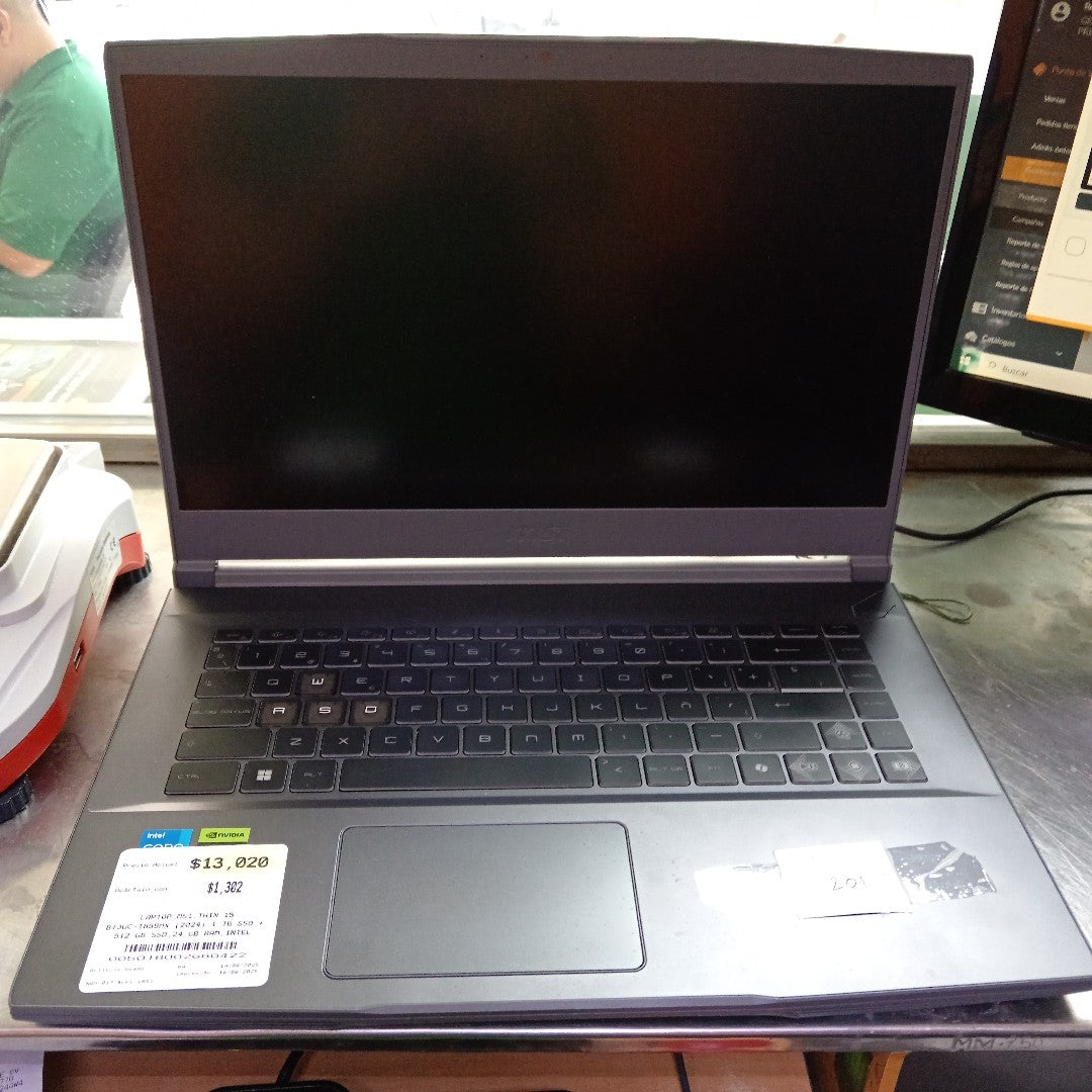 LAPTOP MSI THIN 15 B13UC-1859MX (2024) 1 TB SSD + 512 GB SSD 24 GB RAM (SEMINUEVO)
