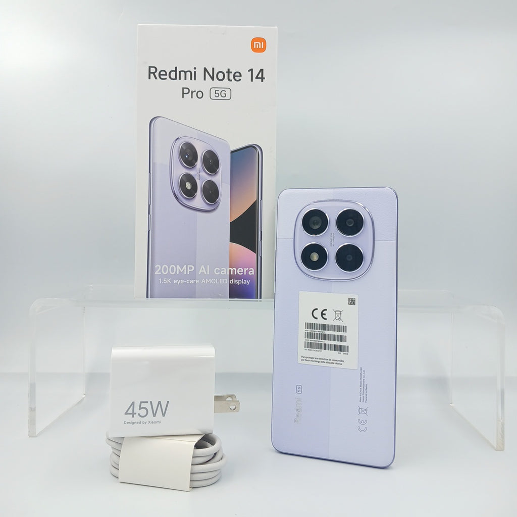 CELULAR XIAOMI REDMI NOTE 14 PRO 5G 24090RA29G (2025) 256 GB 8 GB RAM (SEMINUEVO)