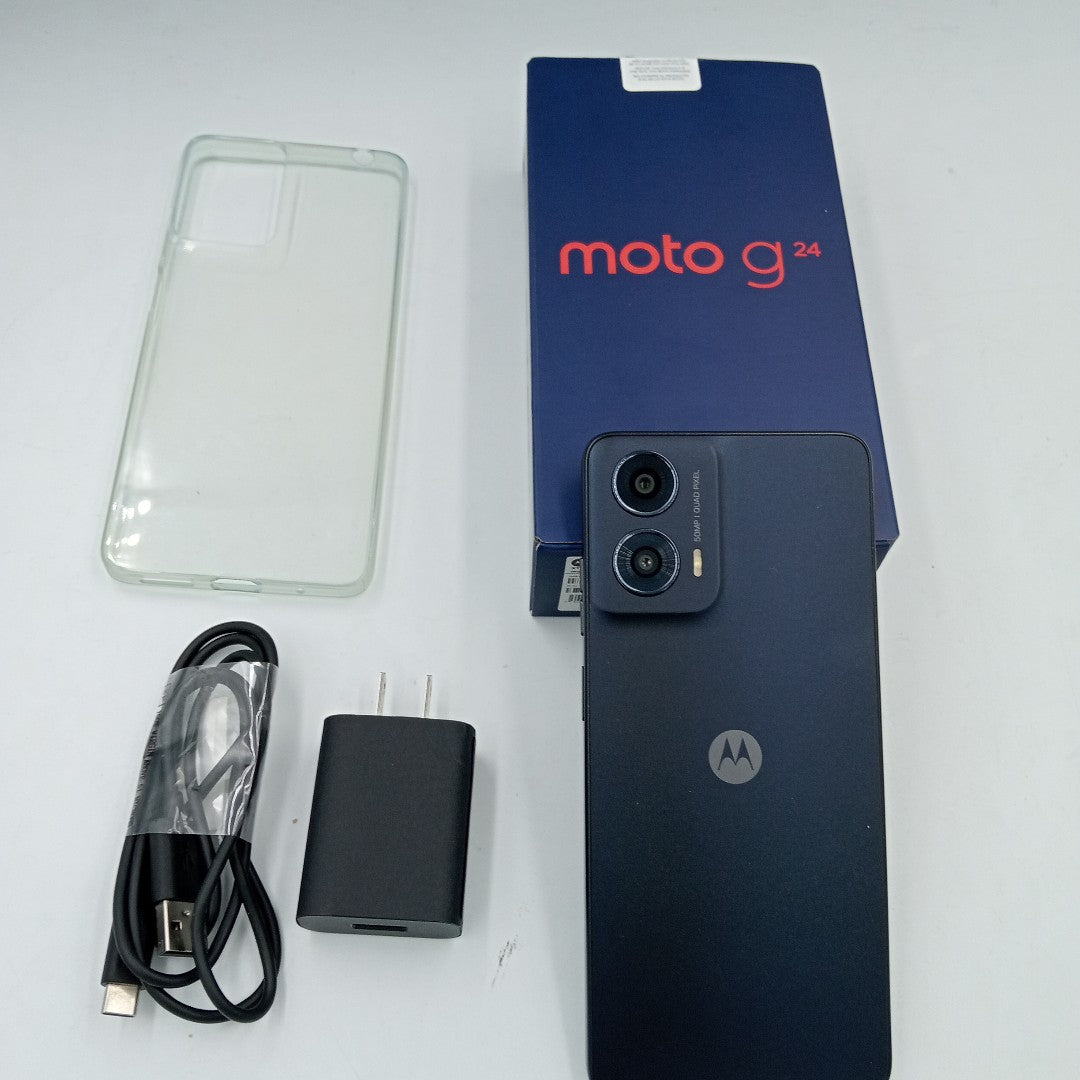 CELULAR MOTOROLA MOTO G24 XT2423-1 (2024) 256 GB 4 GB RAM (SEMINUEVO)